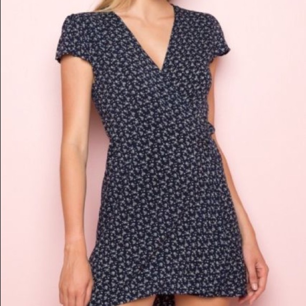 Brandy Melville Robbie Wrap Dress- One Size